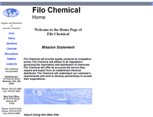 Tablet Screenshot of filochemical.com